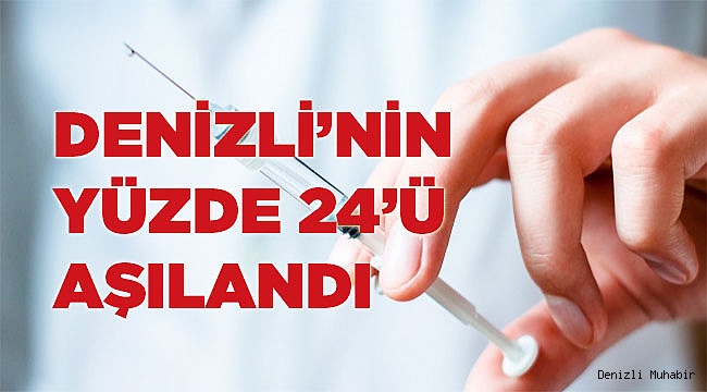 Denizli'nin yüzde 24'ü aşılandı