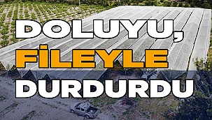 Doluyu 4 dönümlük fileyle durdurdu