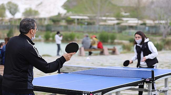 DÜNYA MASA TENİSİ GÜNÜ PAMUKKALE'DE KUTLANDI