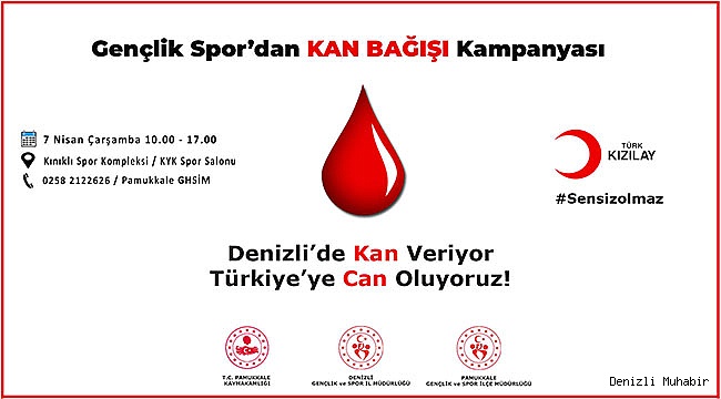 GENÇLİK SPOR’DAN KAN BAĞIŞI KAMPANYASI
