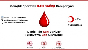GENÇLİK SPOR’DAN KAN BAĞIŞI KAMPANYASI