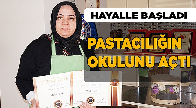 Hayalle başladı, butik pastacılığın okulunu açtı