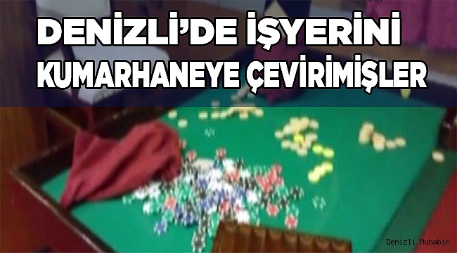 İş merkezinde kumar oynayanlara suçüstü