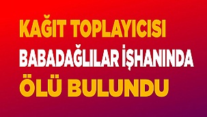 Kağıt toplayıcısı, iş hanında ölü bulundu