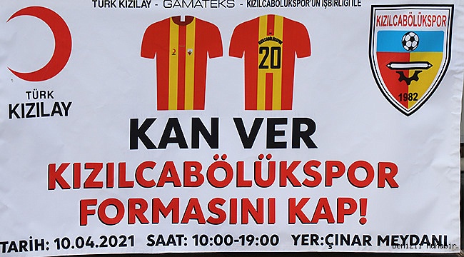 Kızılcabölükspor’dan kan bağışına formalı destek