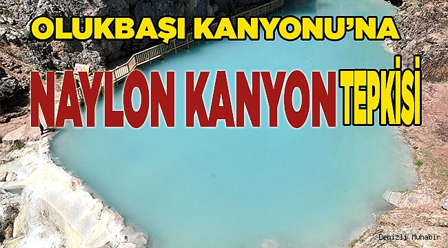 Naylondan yapılan bu akıl dışı gölet hemen kaldırılmalı!