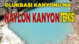 Naylondan yapılan bu akıl dışı gölet hemen kaldırılmalı!