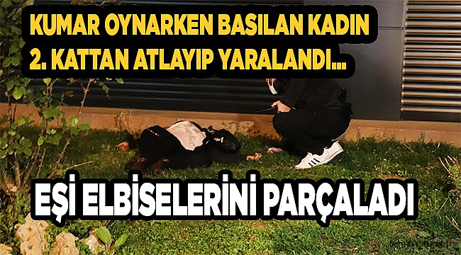 Pencereden atlayınca hastanelik oldu