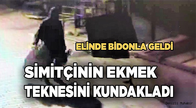 Simitçinin ekmek teknesini kundakladı
