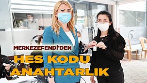 VATANDAŞLARA HES KODLU ANAHTARLIK HEDİYE EDİYOR
