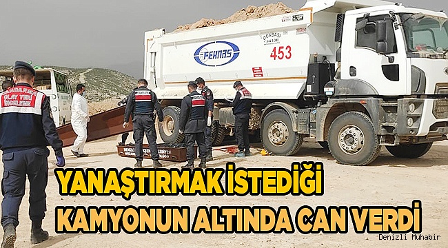 Yanaştırmak istediği kamyonun altında can verdi