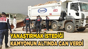 Yanaştırmak istediği kamyonun altında can verdi