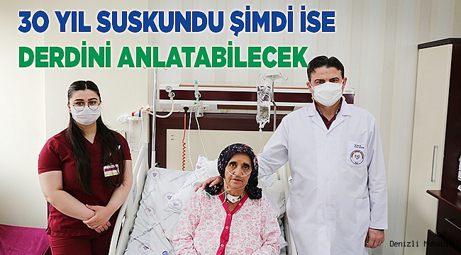 3o yıl sonra kendi sesini duydu
