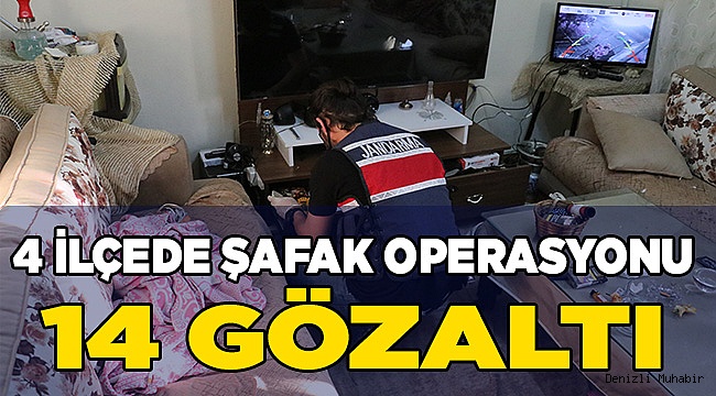 4 ilçedeki 19 adrese şafak vakti narkotik operasyonu: 14 gözaltı