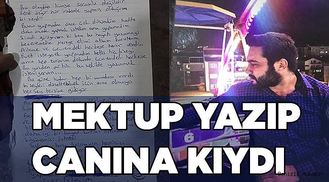 Acil Tıp Teknisyeni Genç, intihar mektubu yazıp canına kıydı