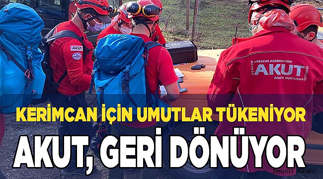Denizli AKUT, küçük Kerim’i arama çalışmalarını tamamladı