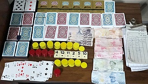 Denizli’de 3 adreste kumar oynayan 25 şüpheliye 33 bin 400 TL idari para cezası