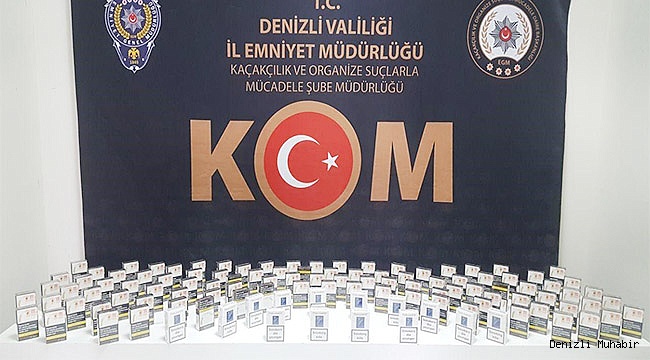 Denizli’de kaçak tütün ürünü satıcılarına operasyon: 2 gözaltı