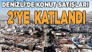 Denizli’de konut satışları yüzde 115,4 arttı