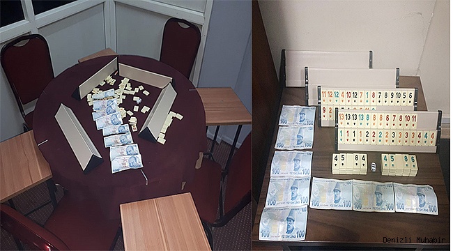 Denizli’de kumar operasyonunda 13 şüpheliye 16 bin 32 TL idari para cezası