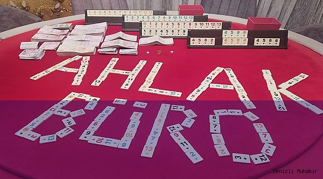 Denizli’de kumar operasyonunda 95 bin 175 TL para ele geçirildi