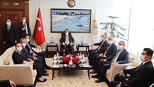 Enerji ve Tabii Kaynaklar Bakanı Dönmez'den Vali Atik'e ziyaret