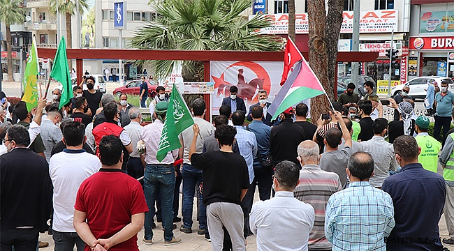 Filistin’de ölenler için Denizli’de gıyabi cenaze namazı kılındı