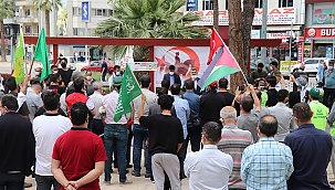 Filistin’de ölenler için Denizli’de gıyabi cenaze namazı kılındı