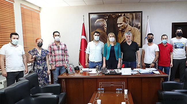 Hibe desteği alan esnaflardan teşekkür ziyareti
