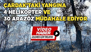 İki noktada devam eden orman yangınına 4 helikopter ve 30 arazöz müdahale etti