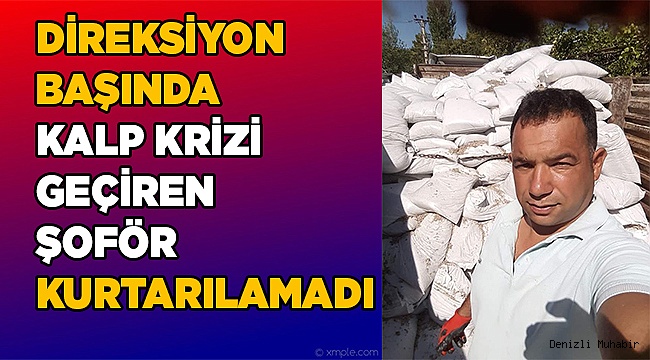 Kamyon şoförünü ecel, direksiyon başında yakaladı