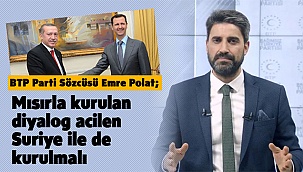 Mısır ile kurulan diyalog acilen Suriye ile de kurulmalı