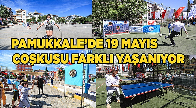 PAMUKKALE’DE 19 MAYIS COŞKUSU FARKLI YAŞANIYOR