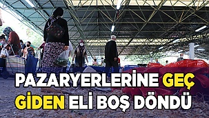 Pazara geç giden, markete koştu