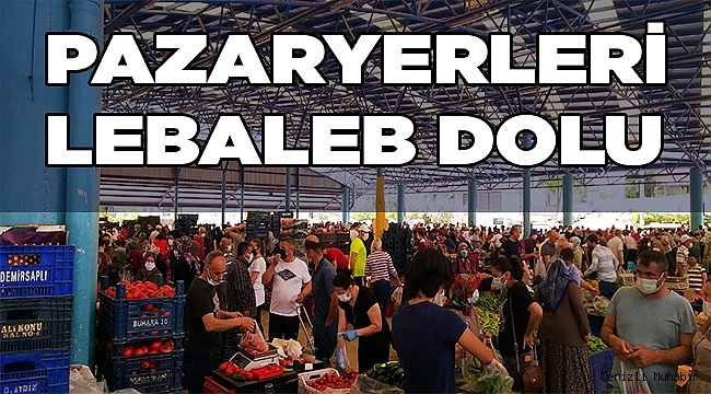 Pazaryerlerinde yoğunluk yaşanıyor