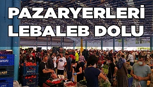Pazaryerlerinde yoğunluk yaşanıyor