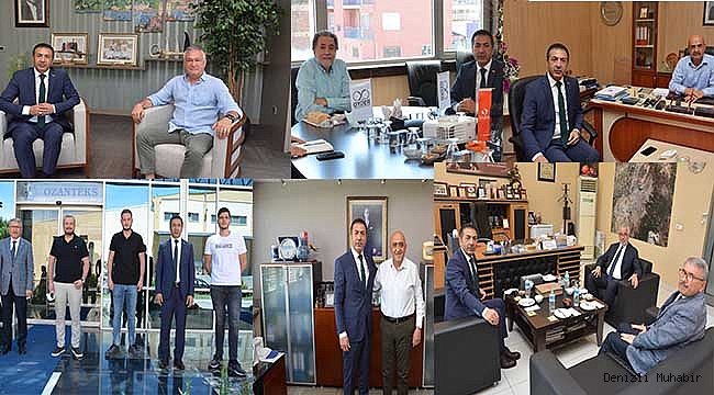 SEKTÖRLERİYLE İLGİLİ FİKİR ALIŞVERİŞİNDE BULUNDU