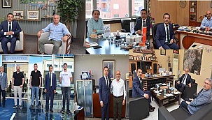 SEKTÖRLERİYLE İLGİLİ FİKİR ALIŞVERİŞİNDE BULUNDU