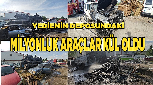 Sevindik Yediemin deposunda hasar büyük