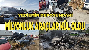 Sevindik Yediemin deposunda hasar büyük