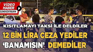 Taksiyle kısıtlamayı delen gençler rahatlıklarıyla pes dedirtti