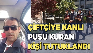 Tarlada çalışan çiftçiye pusu kuran şüpheli tutuklandı
