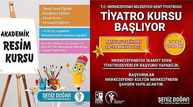 Tiyatro ve akademik resim kursu kayıtları başladı
