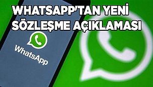 WhatsApp'tan yeni sözleşme açıklaması