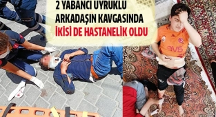 Arkadaşını bıçakladı, çatıdan yere düştü ağır yaralandı