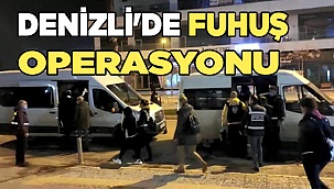 Denizli'de fuhuş  partisine polis baskını