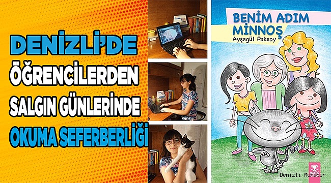 Denizli'de öğrencilerden salgın günlerinde okuma seferberliği