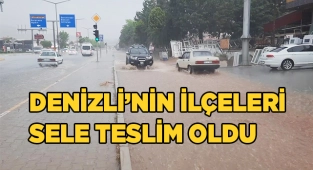 Denizli’nin ilçeleri sele teslim oldu