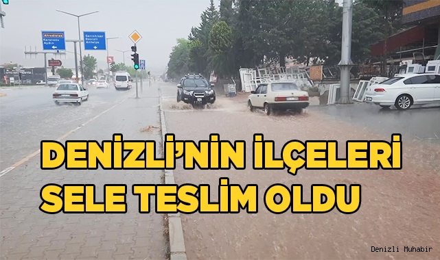 Denizli’nin ilçeleri sele teslim oldu