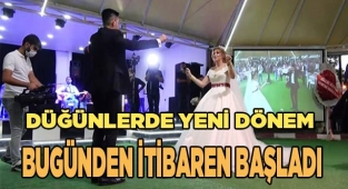 Düğünlerde yeni dönem